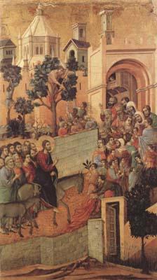 Duccio di Buoninsegna Christ Entering Jerusalem (mk08) oil painting image